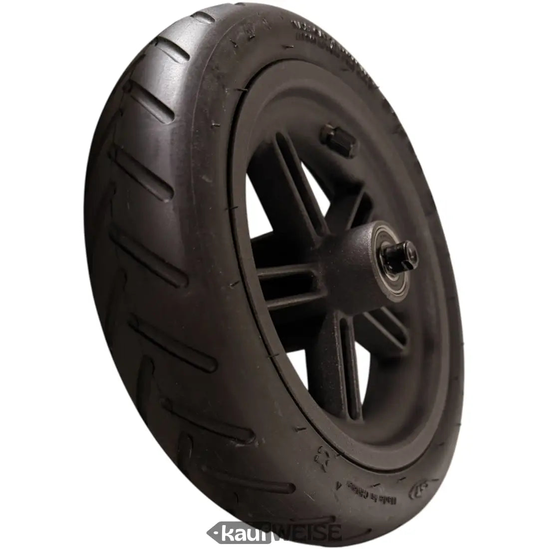 Schwarzes Gummireifen-Rad mit 5-Speichen Gooirs-Felge für Xiaomi M365 E-Scooter