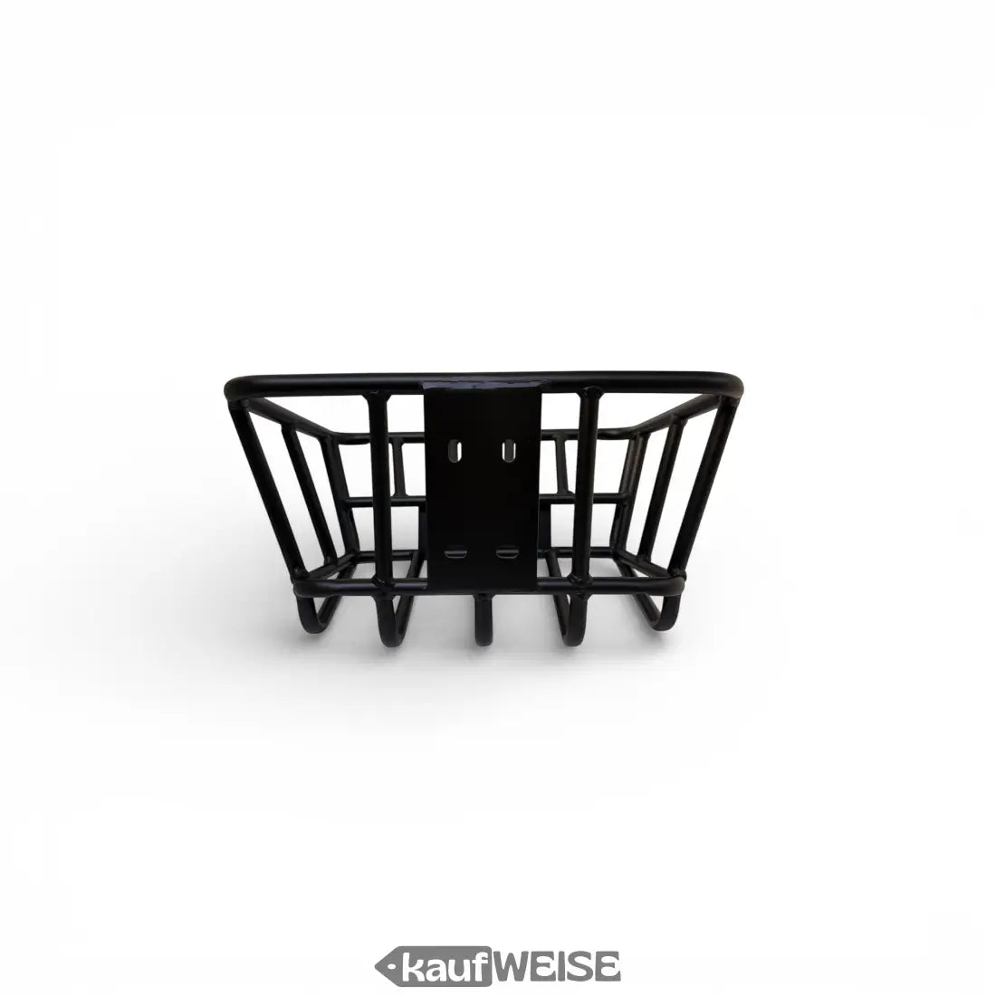 Schwarzer matt Metallkorb für E-Scooter & Fahrrad, 35x30x20 cm, robust
