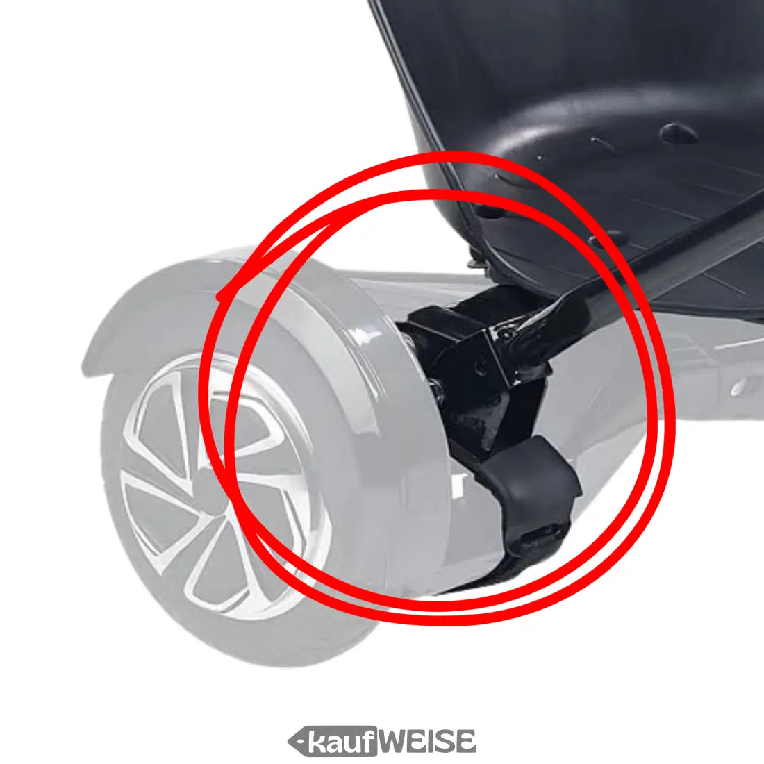 Schwarze Heavy-Duty Hoverkart Gelenkhalterung für 6,5 bis 10 Zoll Hoverboards