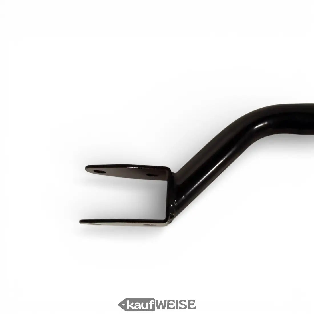 Schwarzer U-förmiger Hoverkart-Lenkhebel mit gebogener Griffe und Montageplatten