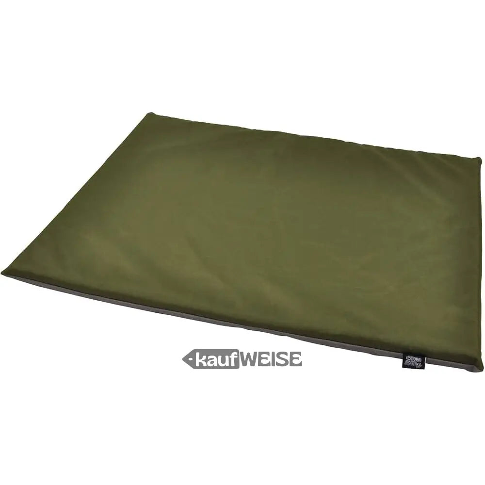 Olivgrünes wasserdichtes Hundebett Love Story Größe S, 60x45cm