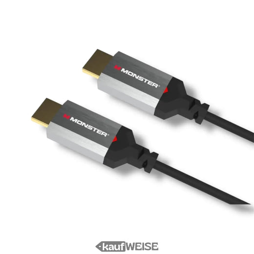 Monster Essentials HDMI-kaapeli | 4K Ultra HD & 60Hz | 18Gbps suuri nopeus| V-Grip kullanväriset koskettimet