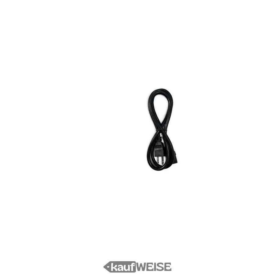 Netzkabel IEC C13 auf US-Stecker Typ A, 110 cm, schwarz, aufgerollt mit Kupplung und Stecker