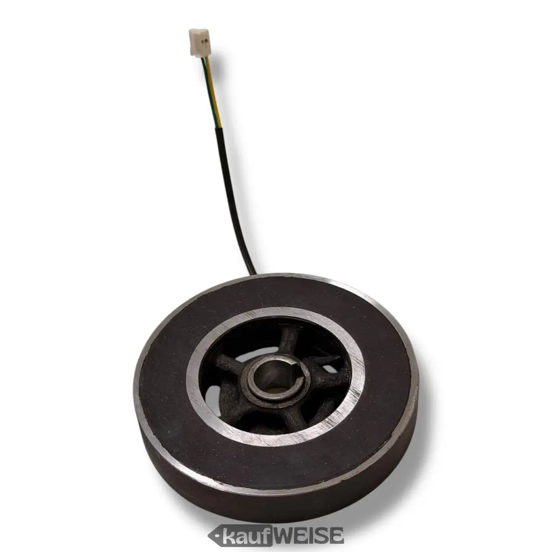 Schwarzer Motor mit Metallring, Zahnrad und Kabel für Ninebot Segway E25 E45 Hinterrad