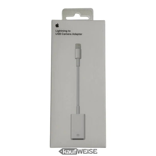 Alkuperäinen Apple Lightning -USB-kamerasovitin (MD821ZM/A) | Tuo valokuvia ja videoita | Yhdistä USB-laitteet iPhoneen ja iPadiin