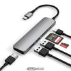 Satechi V2 Slim USB-C moniporttinen sovitin | 4K 60Hz HDMI & 60W PD | Space Grey