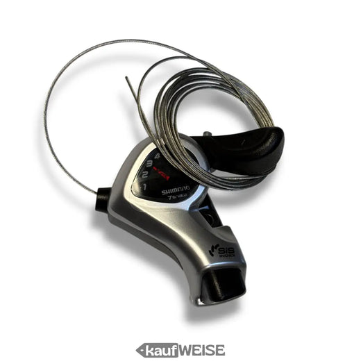SHIMANO Tourney SL-TX50-7R peukalovaihtaja (7-vaihteinen oikea) | vaihdeilmaisimella | sis. 2400 mm vaijeri