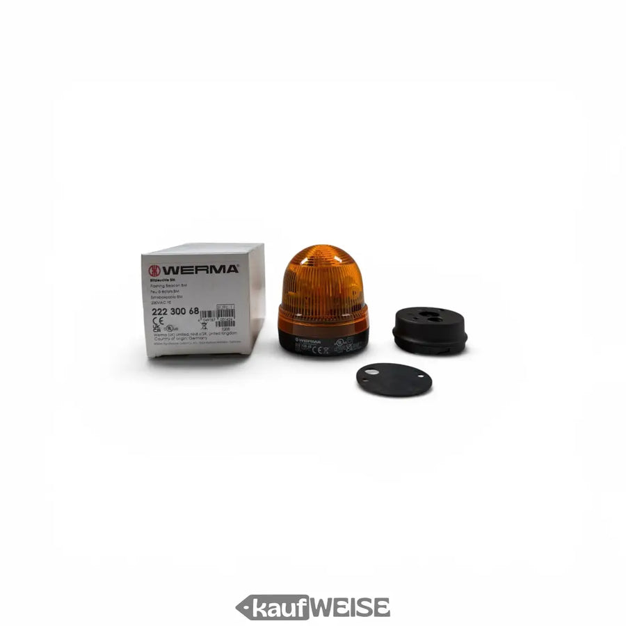 WERMA xenon salamavalo 222.300.68 | Oranssi 24V AC/DC | IP65 asennus
